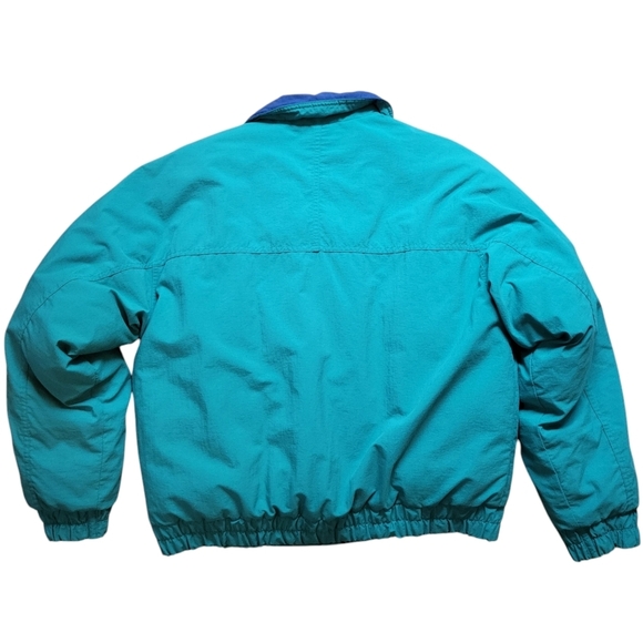Eddie Bauer Vintage Teal/Blue Goose Down Fill Puffer Winter Coat, Men Size L - Picture 7 of 11